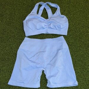 Women's Light Blue workout  Set